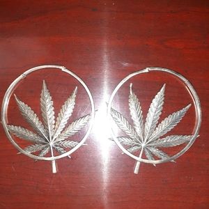 Maya Jewelry "One Love" flower giant hoop earrings